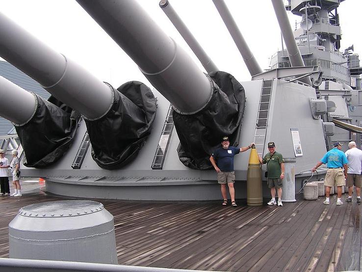 USS Wisconsin (BB-64) Gun Turret#1 - August 23, 2005