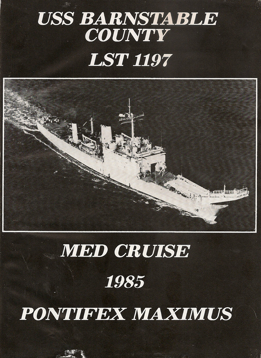 USS Barnstable County, haze grey and underway