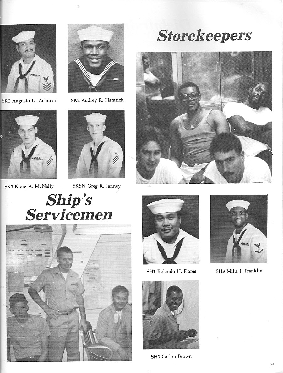 Supply Dept - Servicemen/Storekeepers