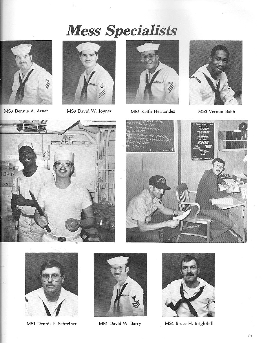 Supply Dept - Mess Specialists