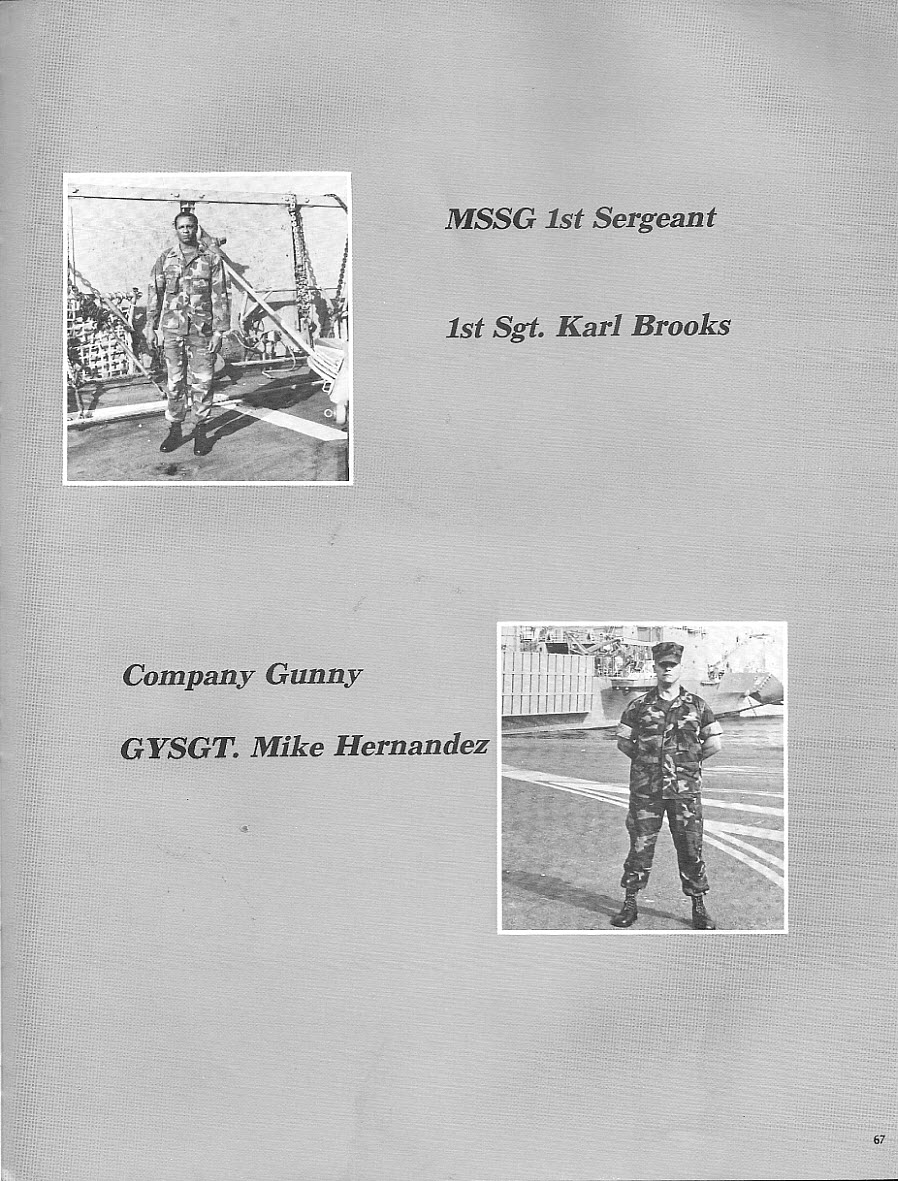 Embarked Marines - Command Sergeants