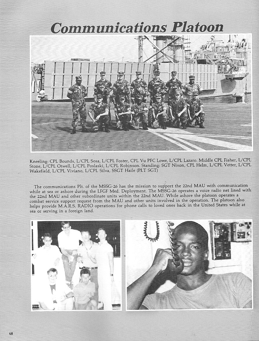 Embarked Marines - Communications Platoon
