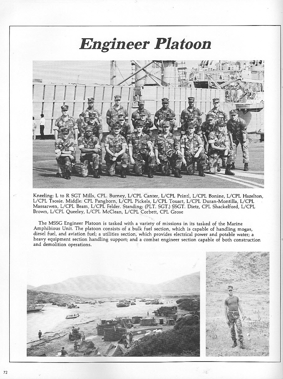 Embarked Marines - Engineer Platoon